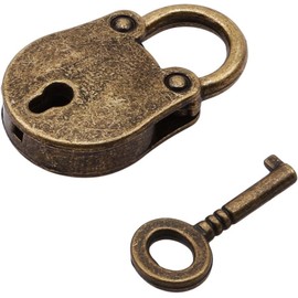 1Set Vintage Antique Style Mini Classic Padlocks Key Lock with Keys Keyed Padlocks