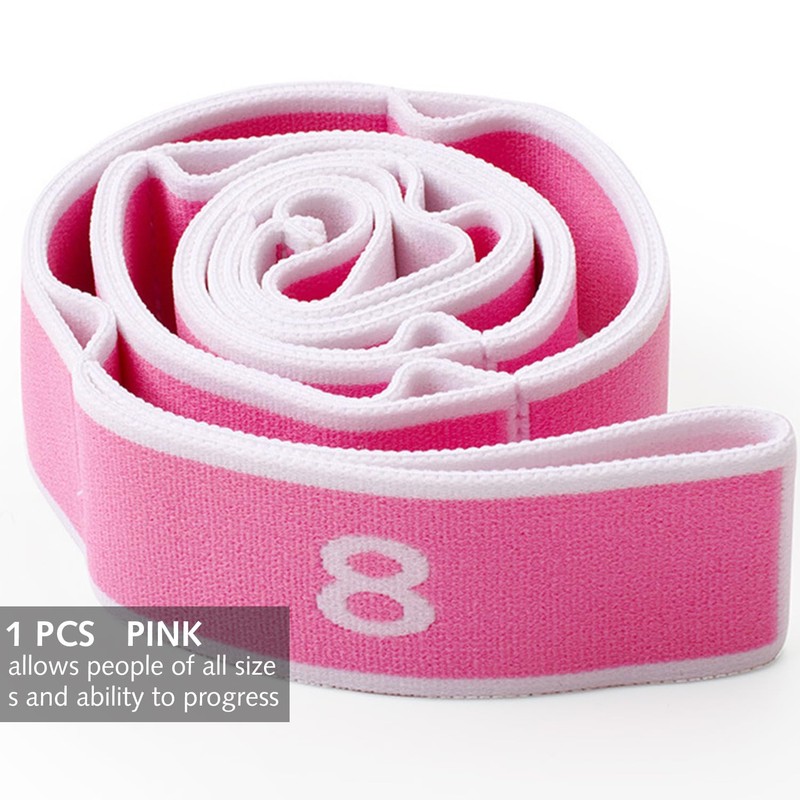 1 pcs Stretching Strap with Loops, Abeillo Elastic Yoga Straps