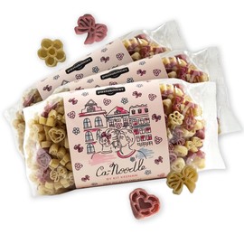 Pastabilities Fun Shaped Ca-Noodle Pasta by Kit Keenan- Hair Bows, Hearts, and Flower Shapes, Non-GMO Natural Wheat Pasta, Kosher Certified, Made in the USA, (3 Pack,14 Oz)