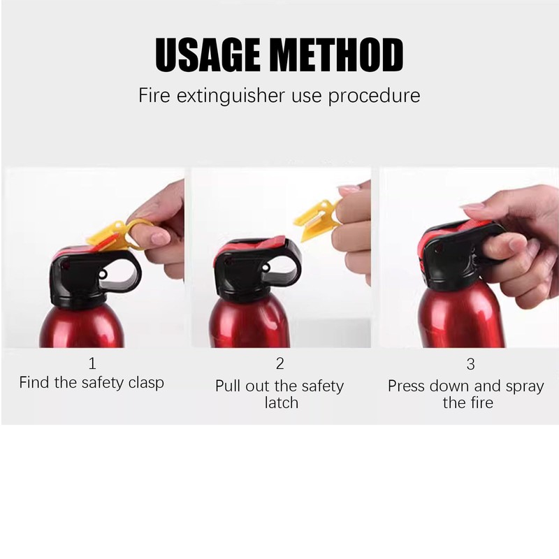 Portable Fire Extinguishers with water-based high-temperature resistance,Can Prevent Re-Ignition,Small and