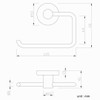 VINN Dunn BOLDLOOK Toilet Roll Holder Wall Mounted Toilet Roll