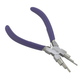 Exeton Jewelry Pliers Tool, Bail Making Pliers 6 in 1 Wire Wrapping Multi Step Loop Pliers, Chain Nose, Nylon Jaw Pliers, Round Nose Pliers, Beading Pliers DIY Art Craft Tools (Wire Bending Pliers)