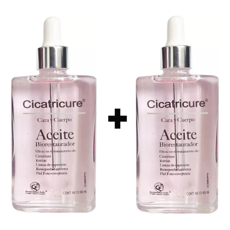 Cicatricure 2pack Aceite Biorestaurador 60ml.