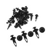 Partuto 30 Pcs 6.3mm Retainer Clips Plastic Rivets Mud Flaps