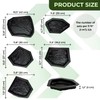 Betonex 6 pcs Flagstone Molds ABS 2mm Cement Mold -