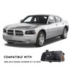 TUSDAR Halogen 4Pcs Headlights Assembly Set for 2006-2010 Dodge Charger