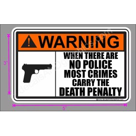 TRUMP 2020 STICKER 2ND AMENDMENT NO POLICE DEATH PENALTY MAGA DEPLORABLE DECAL