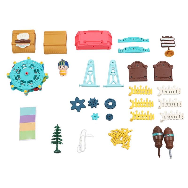 Kid Assembled Ferris Wheel Toy Nut Disassembled Maunal Ferris Wheel