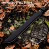 REAT Gardening Heavy Duty Machete,24" Full Tang Machete with Shaeth,Ergonomic