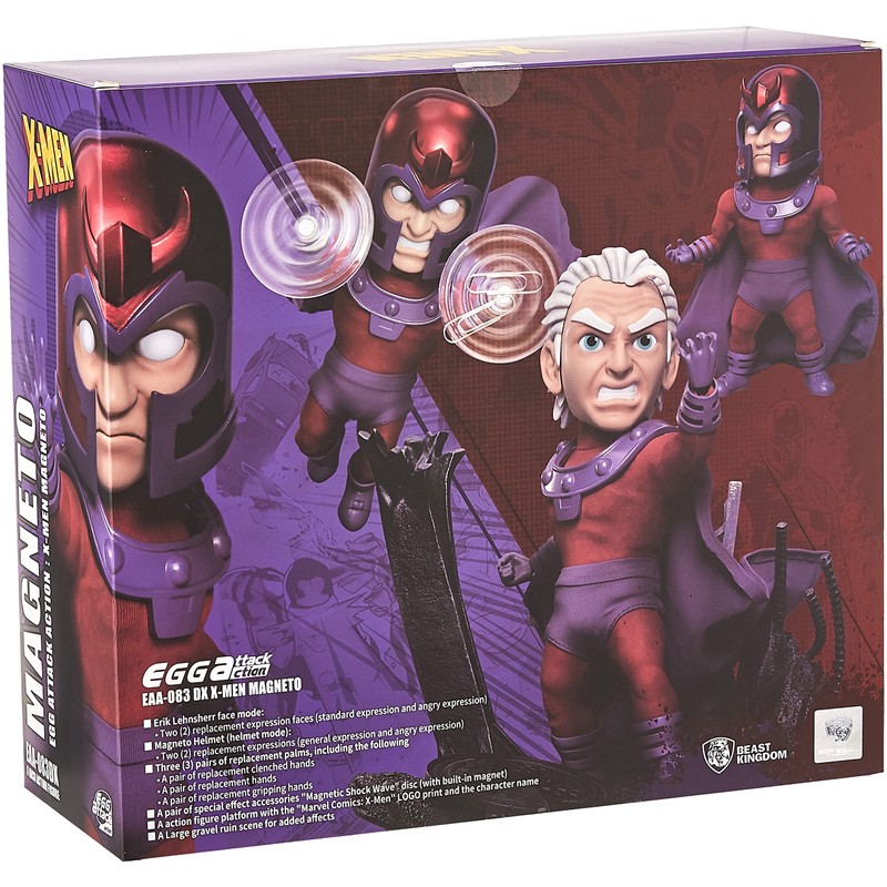 Beast Kingdom X-Men: Magneto EAA-083DX Deluxe Egg Attack Action Figure,