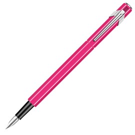 Caran d'Ache Purpur 849 Metal Fountain Pen Fluorescent EF