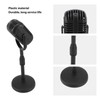 Antique Microphone Decor with Stand Black Realistic Lightweight Retro Microphone