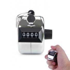 TENGEE Hand Counter, Golf Counter, 4-Digit Counter, Metal Counter, Mesh Counter, Counter, Counter, Row Counter, for Person Counter, Coaching, Knitting, Inventory Marketing Fitness Sports Training