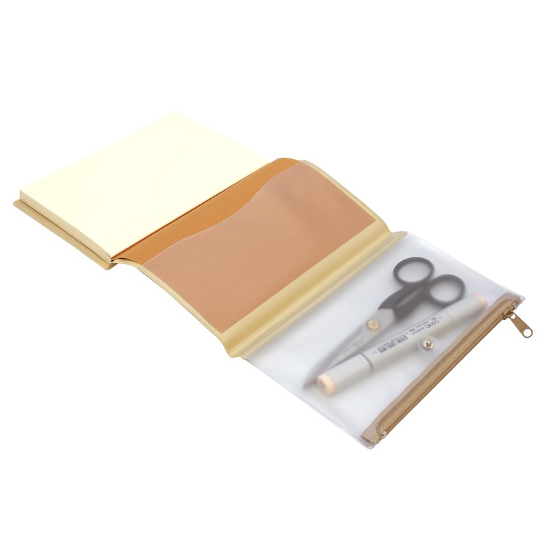 isshoni. N1934 Recycled PVC B6 Notebook Cover with Pen Case