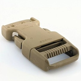 Duraflex (50 Pack) 1” inch(25mm) Quick Side Release Buckle / Flat/ USA Made (Brown Color)