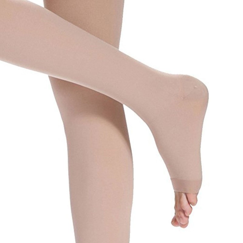 Thigh High Support Socks with Open Toe Cap For Women