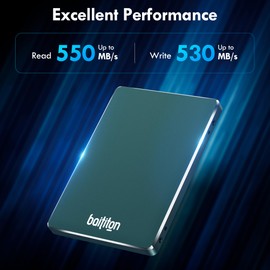 BAITITON 256GB SSD 2.5 Inch SATA III Internal Solid State Drive, Read 550MB/S, Write 530MB/S