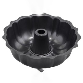 Winco - Molde estriado de acero al carbono aluminio antiadherente de 25,4 cm