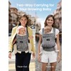 GROWNSY Baby Carrier Newborn to Toddler, Lightweight Ergonomic 7-44 lbs