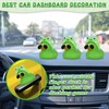 AOT Green Rubber Duck with Cute Frog Headband,Squeaky Duck for
