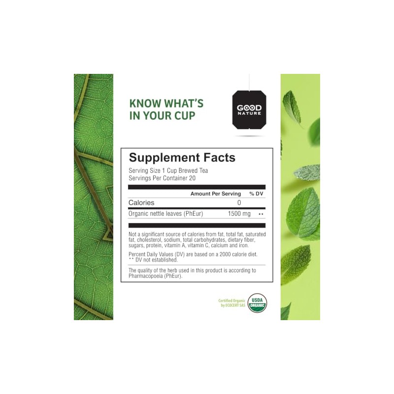 Good Nature Organic Nettle Tea, 1.058 Ounce