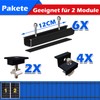 Warmfay Solar Panel Mount Mounting Set, Black 12 cm Aluminium