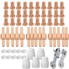 61Pcs PT31 Plasma Cutting Consumables Roller Guide Fit CUT40 CUT45