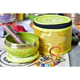 SNS Craft 3" Tibetan Beautiful Meditation Yoga Mantra Singing Bowl Mallet, Mallet & Box
