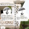 Monarch Rain Chains Aluminum Lotus Pewter Rain Chains for Gutters