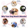 LUCKYPAW Dog Muzzle for Small Medium Large Dogs, Soft Muzzle