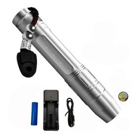 QLEE Led Uv Flashlight 365nm R5 Jade Jewelry Gemstone Identification Lights Ultraviolet/Yellow/White 3 in 1 Light Measurement Scale with Battery