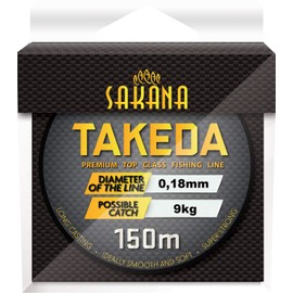 York Unisex Adult Takeda Fishing Line, Grey/Transparent, 0.18 mm