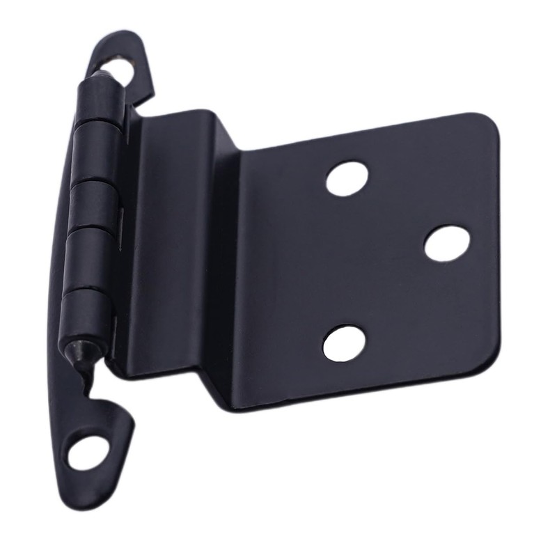 Decobasics Free Swinging 3/8" Inset Cabinet Hinges Black (50 Pack