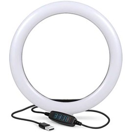 IK Multimedia Anillo de luz de 10 pulgadas, Amarillo cálido, Blanco brillante, Luz de anillo, USB, 14 inch UNC