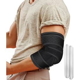 Elbow Brace for Cubital Tunnel Syndrome,Tendonitis, Arthritis,Sprains,and Strains,Golfer's Elbow,Ulnar Nerve Brace ，Adjustable Elbow support for Tennis Elbow,Fits Most both men and women