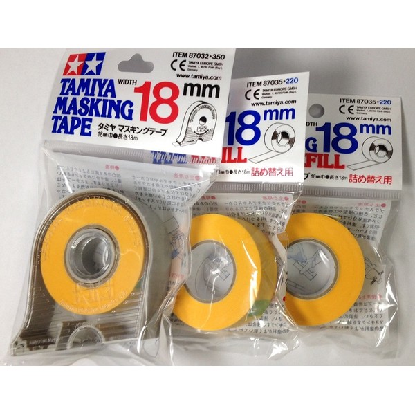 TAMIYA 18mm Masking Tape with 2pcs Refill