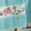 Erwin Müller Walk-Frottier Children's Bath Towel with Construction Site Border