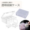 SAKURAN Storage Case, Bead Organizer, Transparent, Plastic, Small, With Lid,