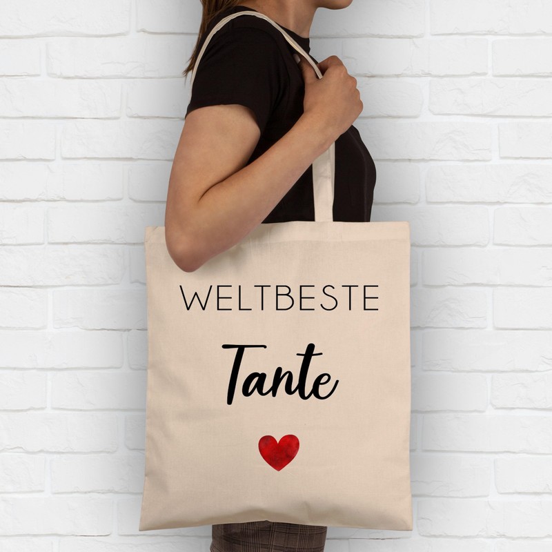 Shirtracer - Cotton Bag - Bags - Weltbeste Tante |