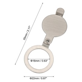 PATIKIL 5/8" Peephole Cover,Privacy Door Viewer Peephole Protector for Home Security Apartment Hotel,Brushed Nickel