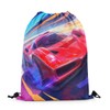 jejeloiu Race Car Drawstring Backpack 13"x15.7" Speed Sports Car Drawstring