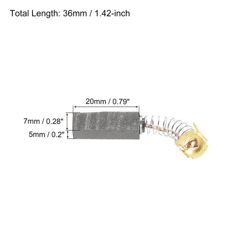 PATIKIL Carbon Brush, 0.8 x 0.3 x 0.2 inches (20