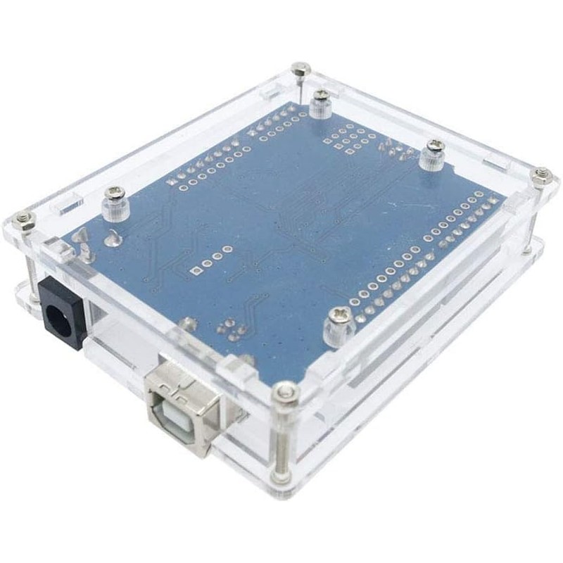 UNIT ELECTRONICS Carcasa de Acrilico para Arduino Uno R3 /