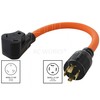 AC WORKS Generator to 30Amp RV Adapter (L14-20 20A 4-Prong