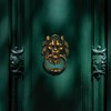 YOUEON 2 Pcs Lion Head Door Knocker, 6 Inch Decorative