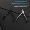 FERYES Cuticle Clippers 1/2 Jaw - Professional Cuticle Cutter Nail
