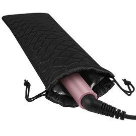 AMIJEAL Heat Resistant Hair Tools Storage Bag Portable Travel Drawstring Organizer Cover Pouch for Curling Iron, Flat Iron, Hair Straightener and Other Styling Tools(16" x 4.3")