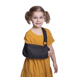 Brace Direct Pediatric Childrens Arm Sling for Kids and Youth- Immobilize Arm and Shoulder- Cast Support, Post Surgery, Arm, Wrist & Hand Injury, Fractures, Sprains- Left or Right Arm from