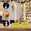 Abeja 4 Pack Christmas Candle Lights, Battery Operated Window Candle