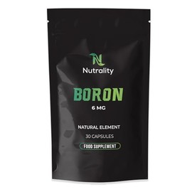 Nutrality Boron 6mg Supplement | Mineral Absorption | 30 Vegan Capsules